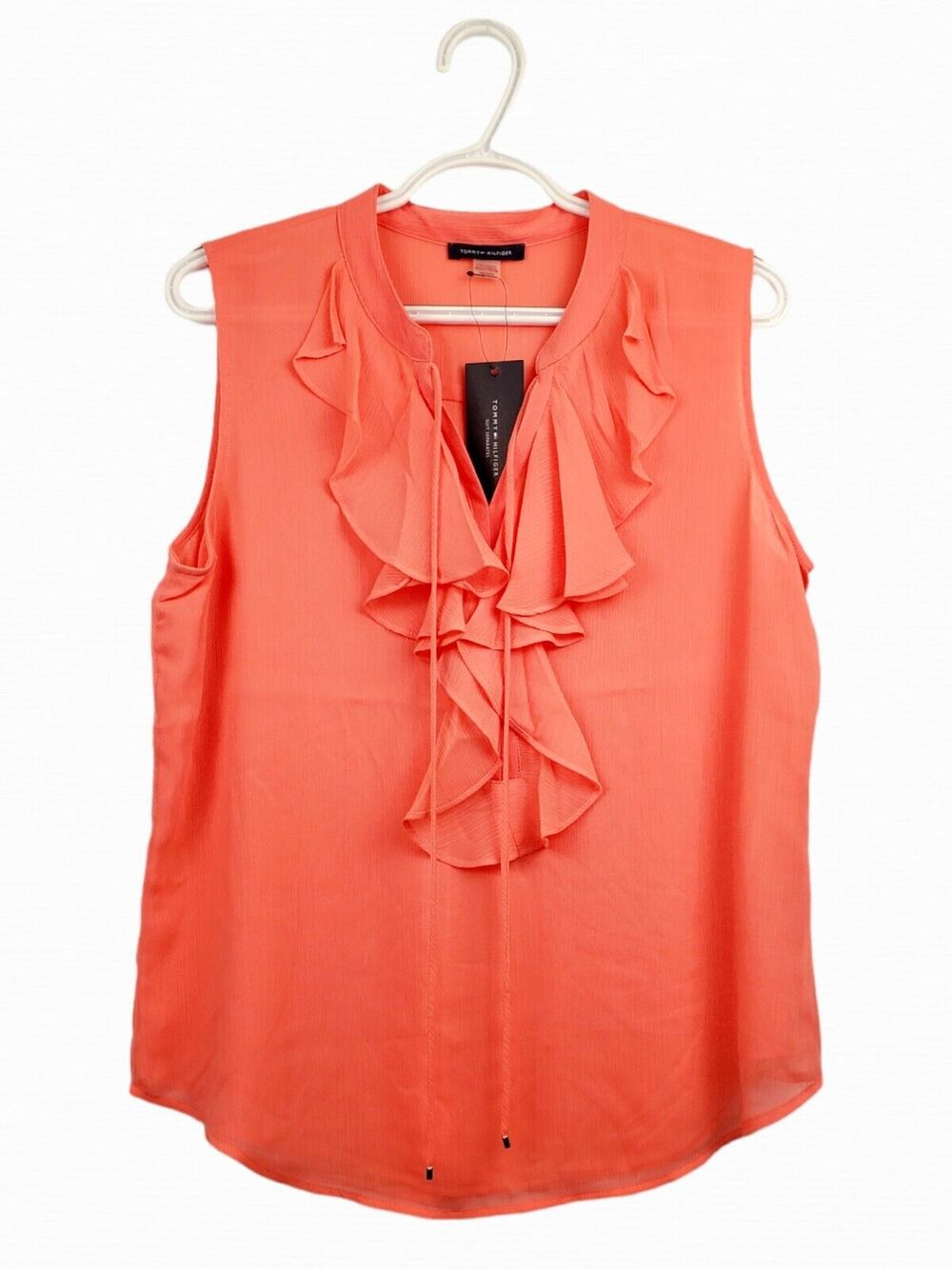 Womans Coral Tommy Hilfiger Top Sz M NWT